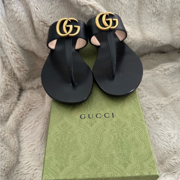 Gucci Women’s Marmont Thong Sandals – Size 34 ( 5 USA)– Brand New - Picture 8 of 9
